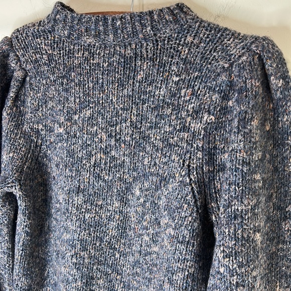 MADEWELL Pleat Shoulder Pullover Wool Blend Sweater Size Medium - Picture 11 of 16
